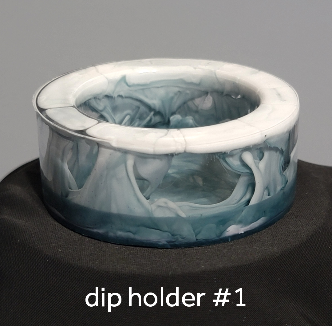 Non spill dip bottle holder