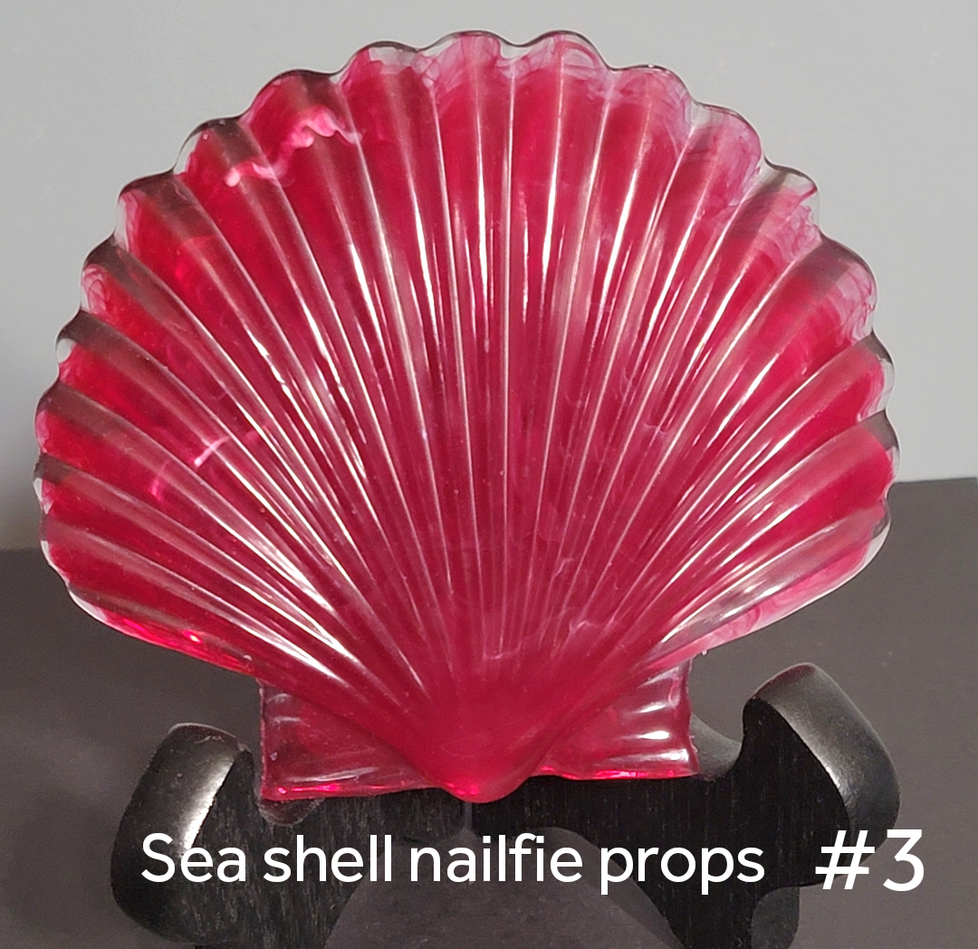 Sea shell nailfie props