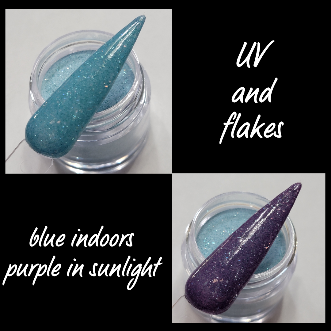 Magic Moments (uv and rainbow flakes)